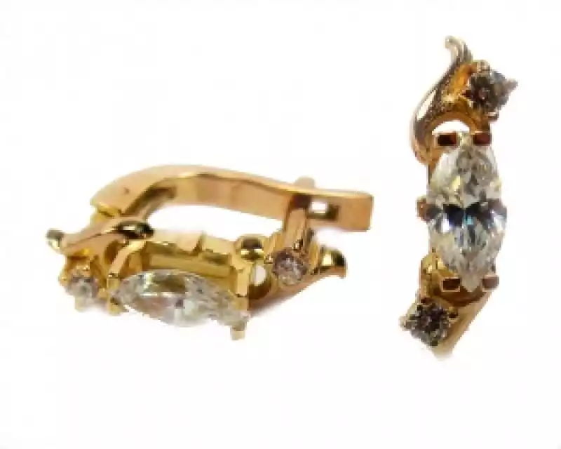 Серьги с фианитами арт.C107