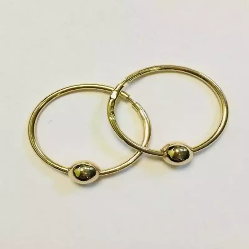 Серьги-Конго из золота 585 пробы арт.С335